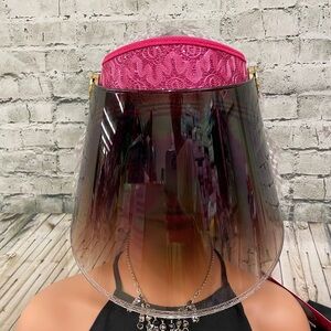 Pink Visor shield hat nwt